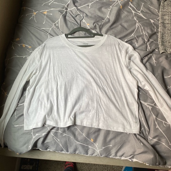White cropped long sleeve - Picture 1 of 2